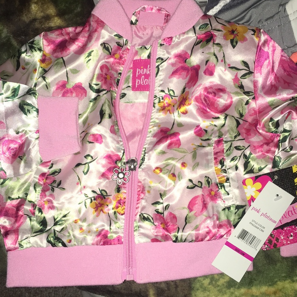 Pink platinum jacket 12 months